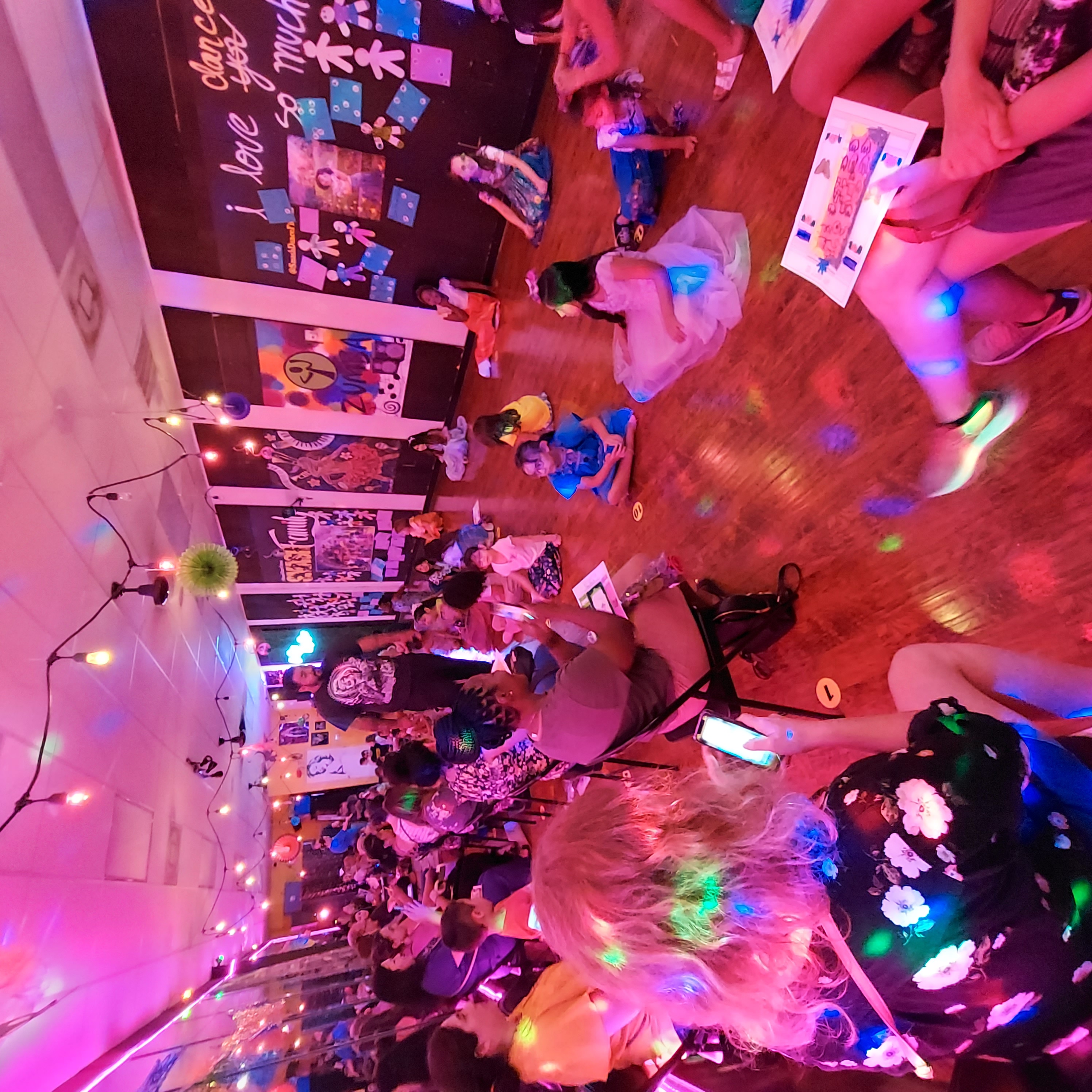 Families and children enjoying a themed dance camp at SMASH Dance Studio