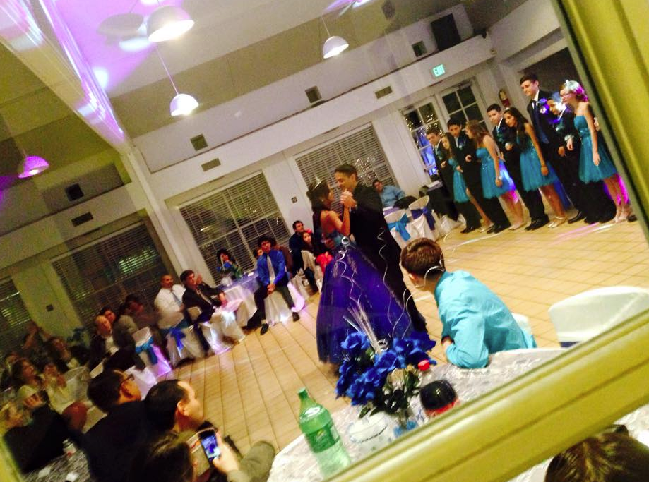 Quinceañera dance celebration