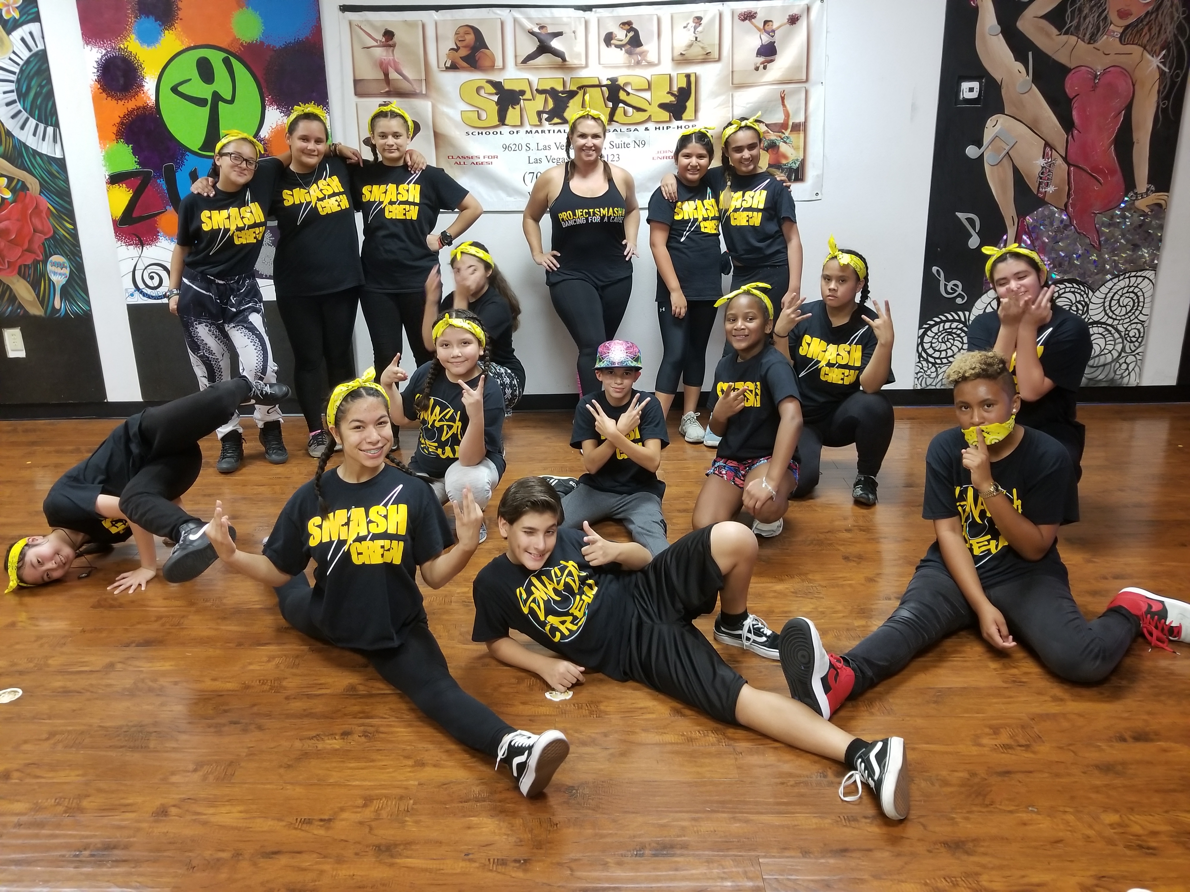 SMASH Crew posing at the studio