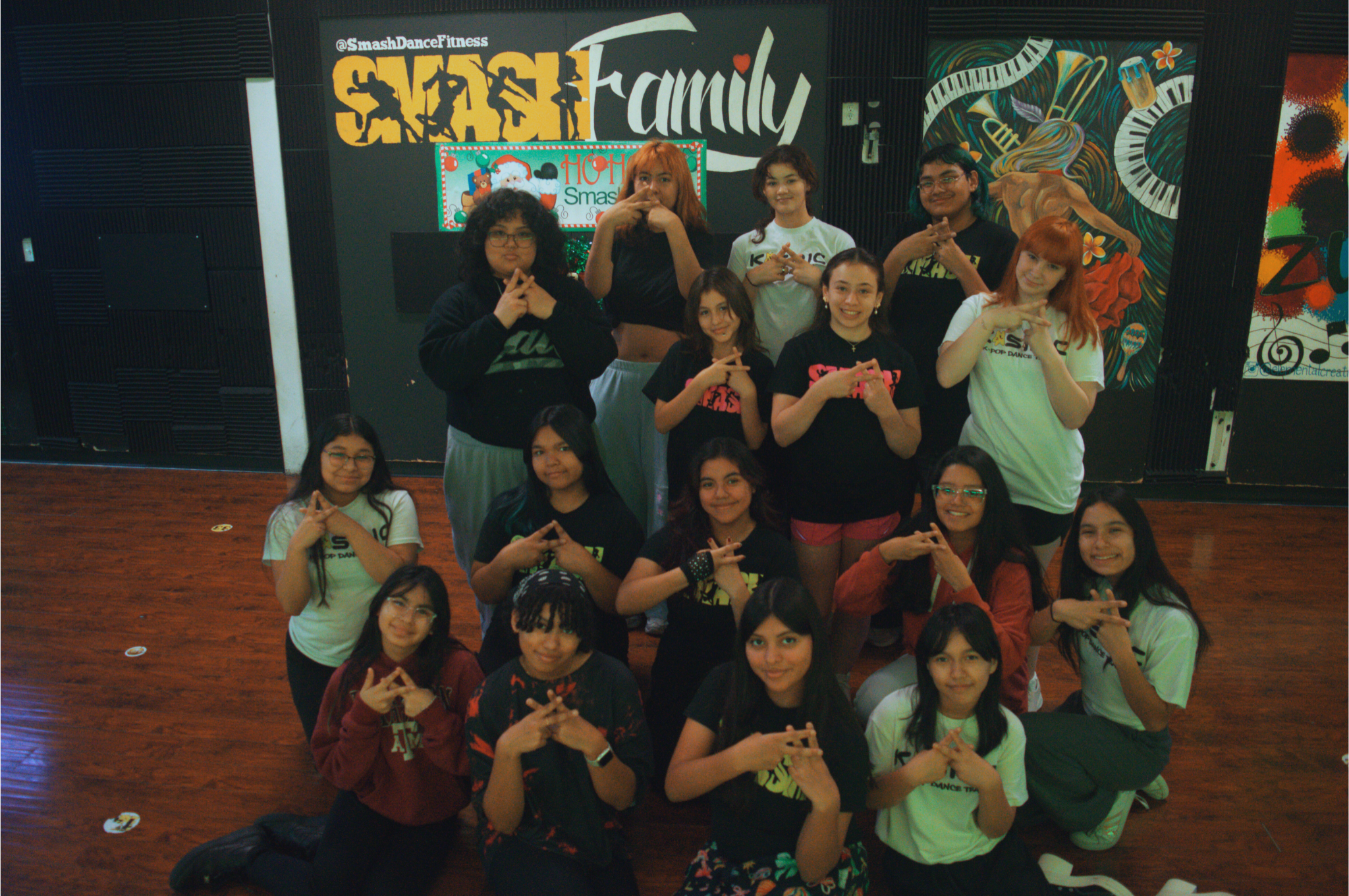 SMASH Dance Studio family gathered together