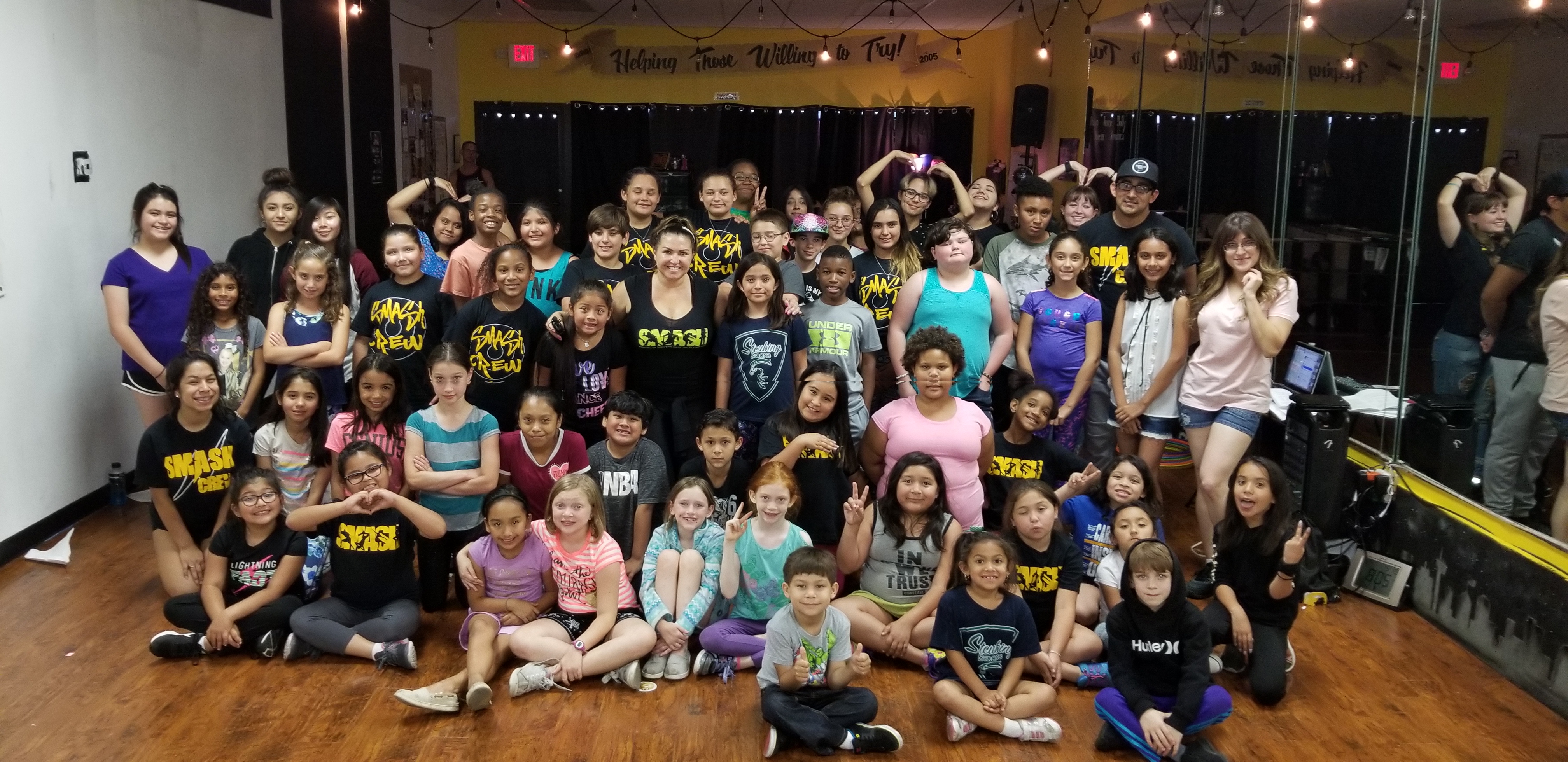 Large group of SMASH kids