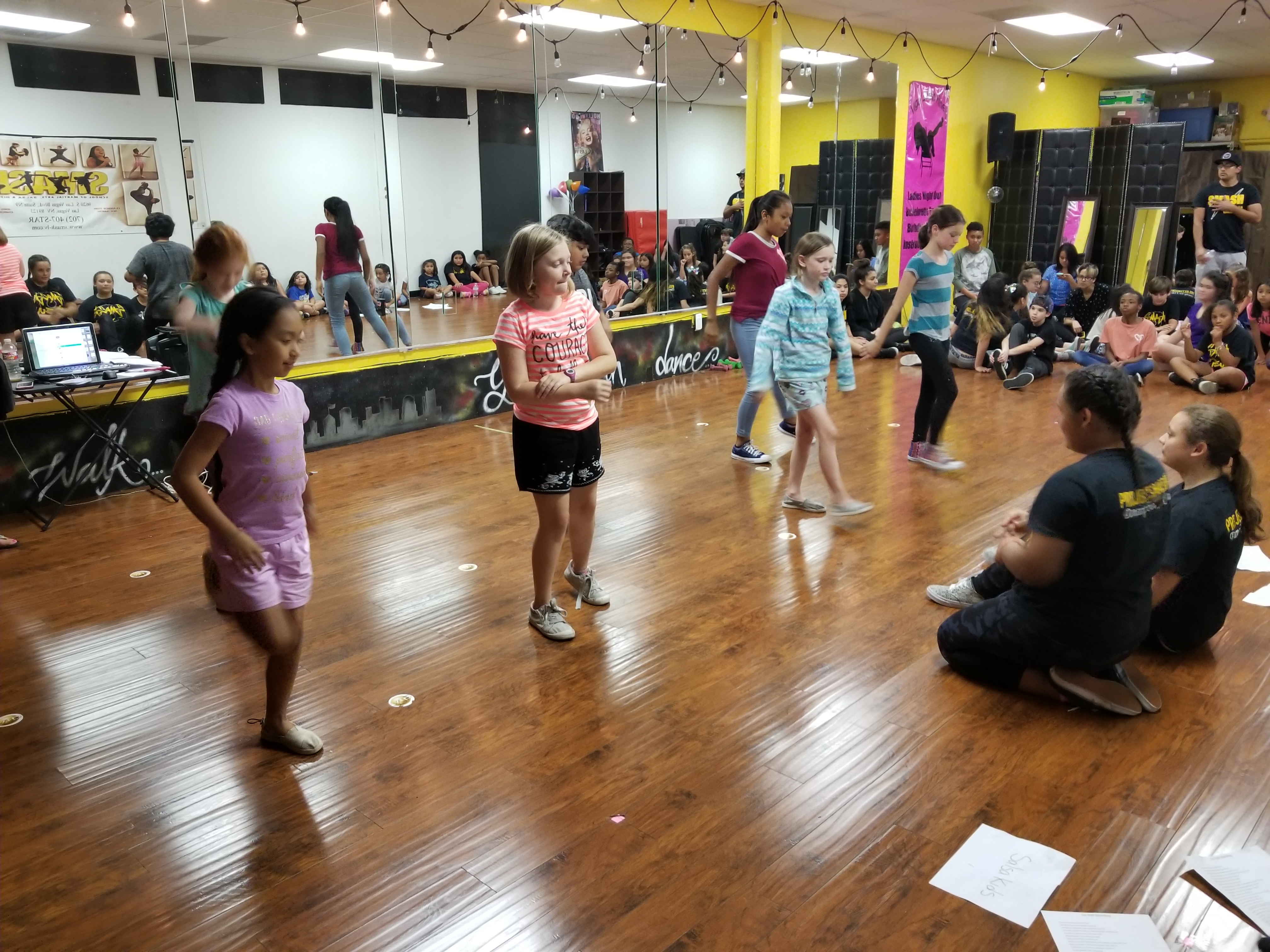 Kids dancing at SMASH Dance Studio