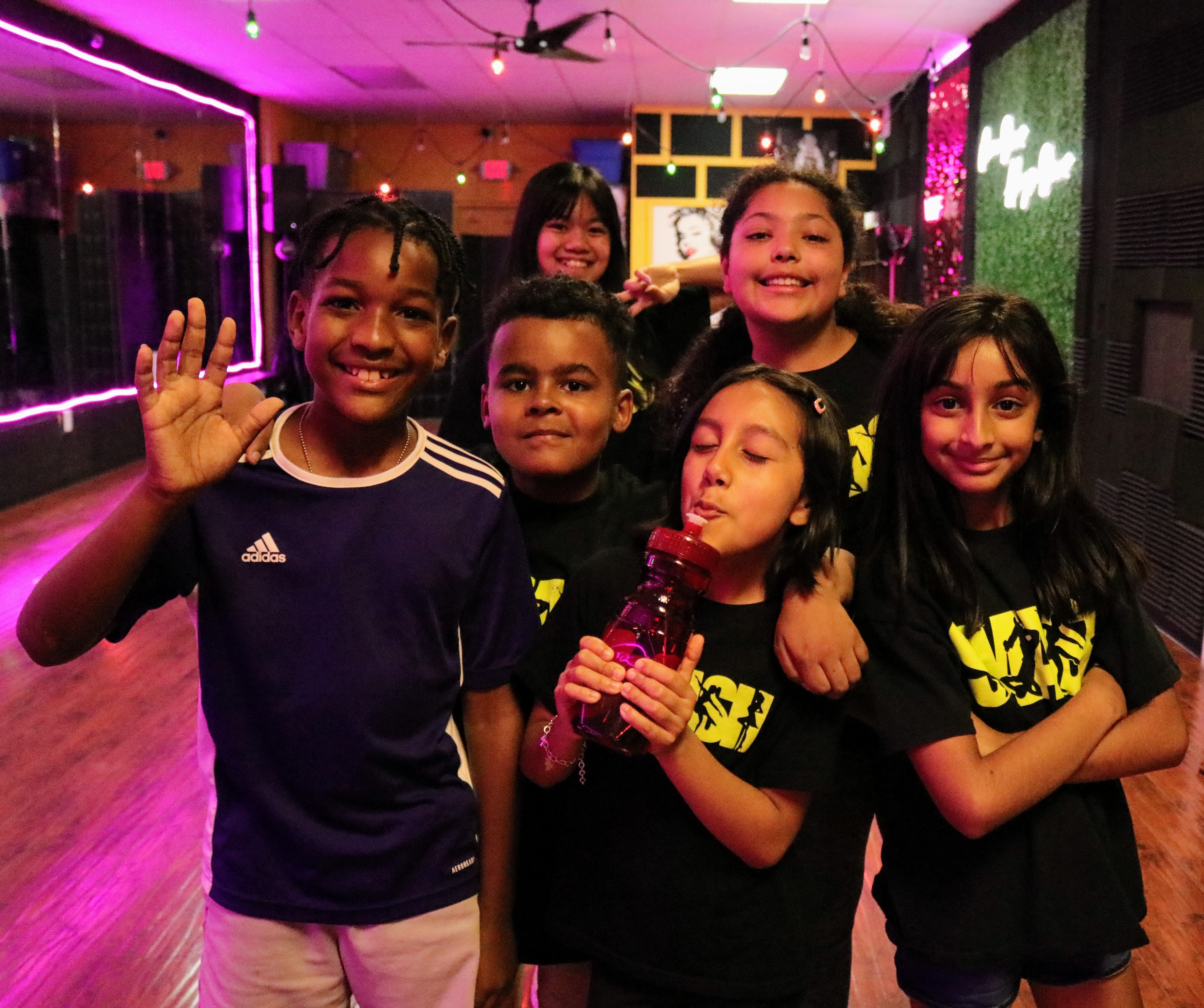 SMASH dance group at the studio