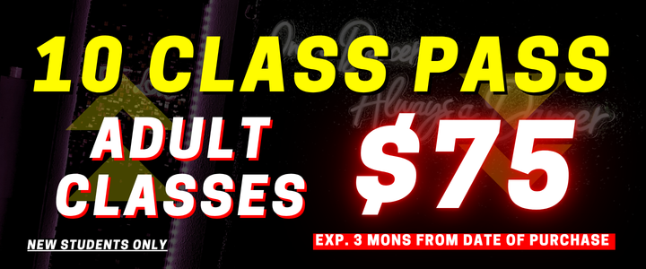 Ten adult classes for seventy-five dollars