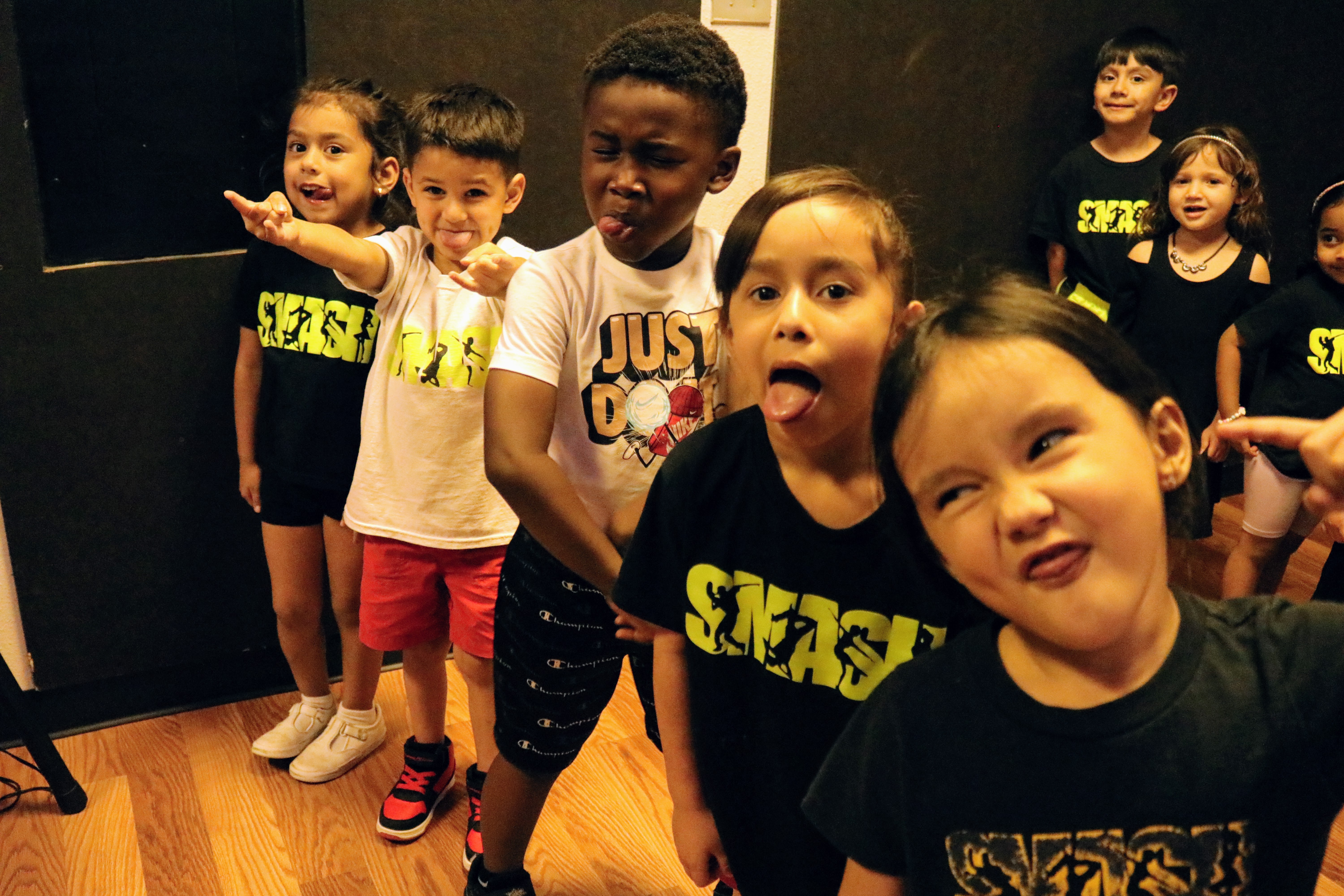 Young SMASH dancers having fun together